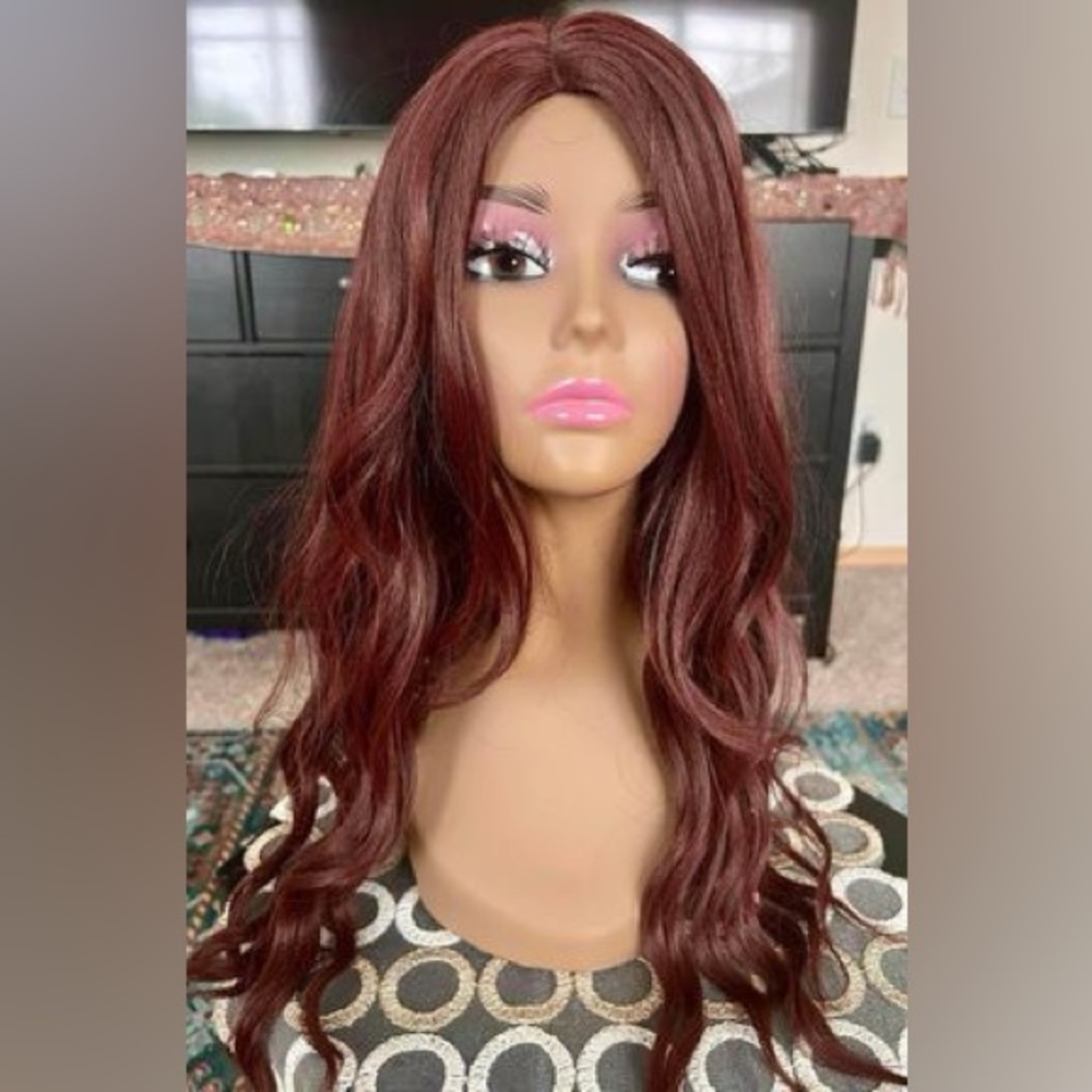 Fiber hair wig